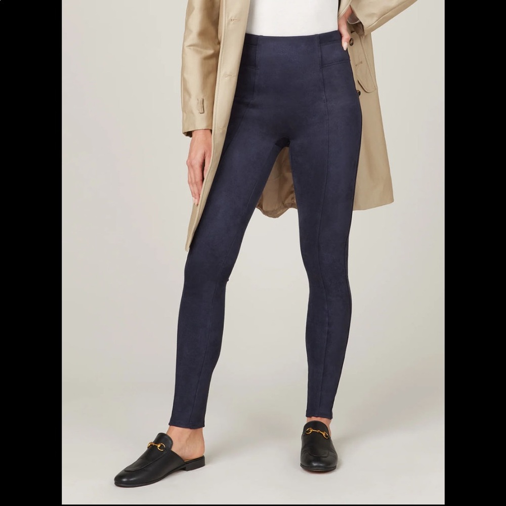 NWOT Spanx Faux Suede Leggings sz L